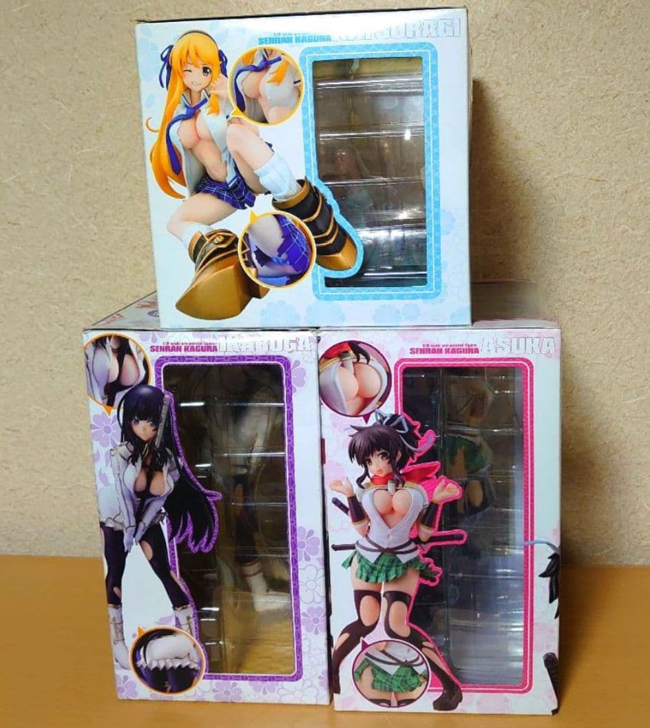 閃乱カグラ 新乳素材使用 葛城 飛鳥 斑鳩 生 フィギュア