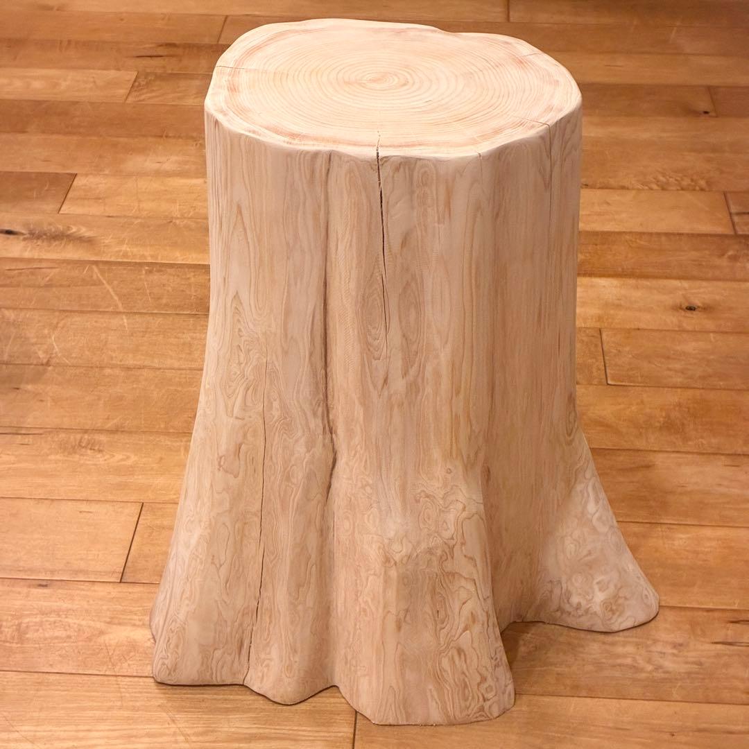 檜 丸太 椅子 裾広がり No.1409