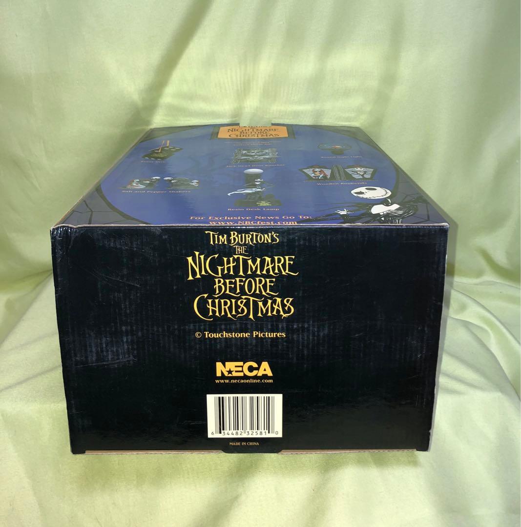 新品未開封！ナイトメア・ビフォア・クリスマス アール・ガレ風ランプNECA