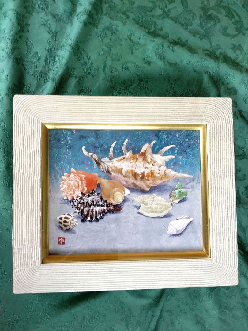 日本画「貝殻図」村越由子 3号 日本画「貝殻図」村越由子 3号