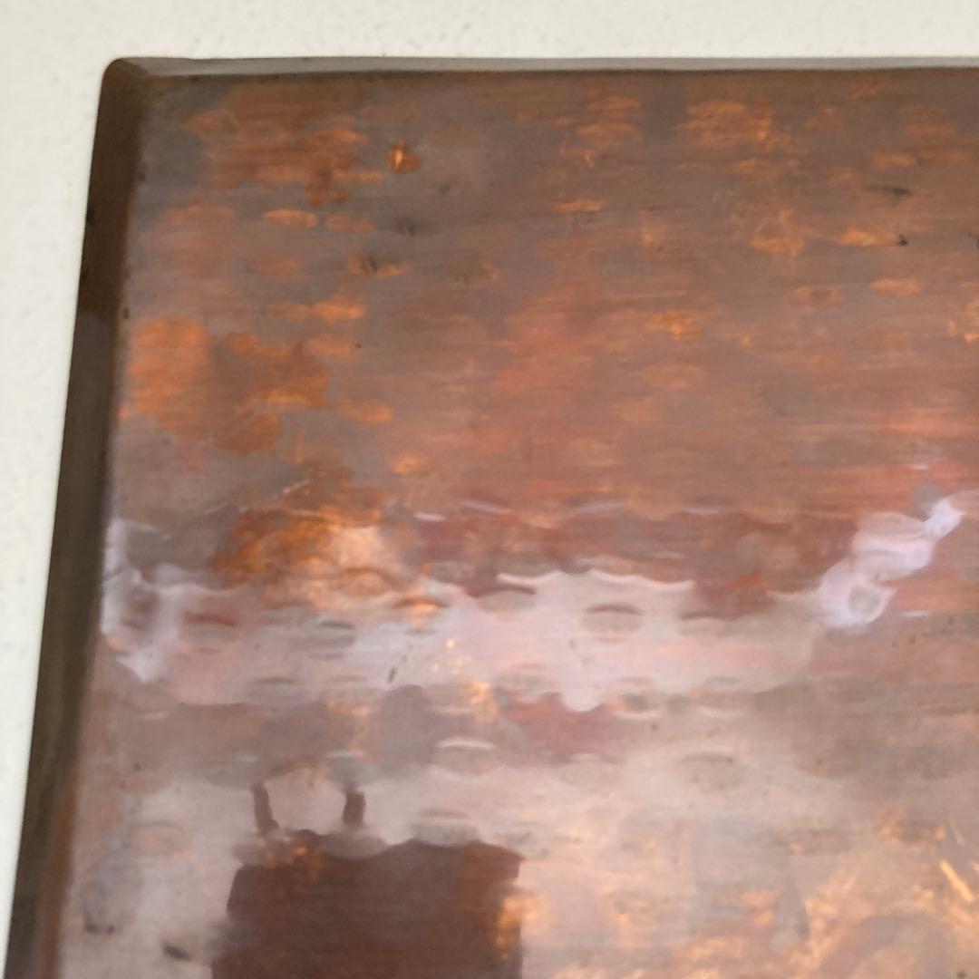 煎茶道具 銅製 打ち出し 急須盆