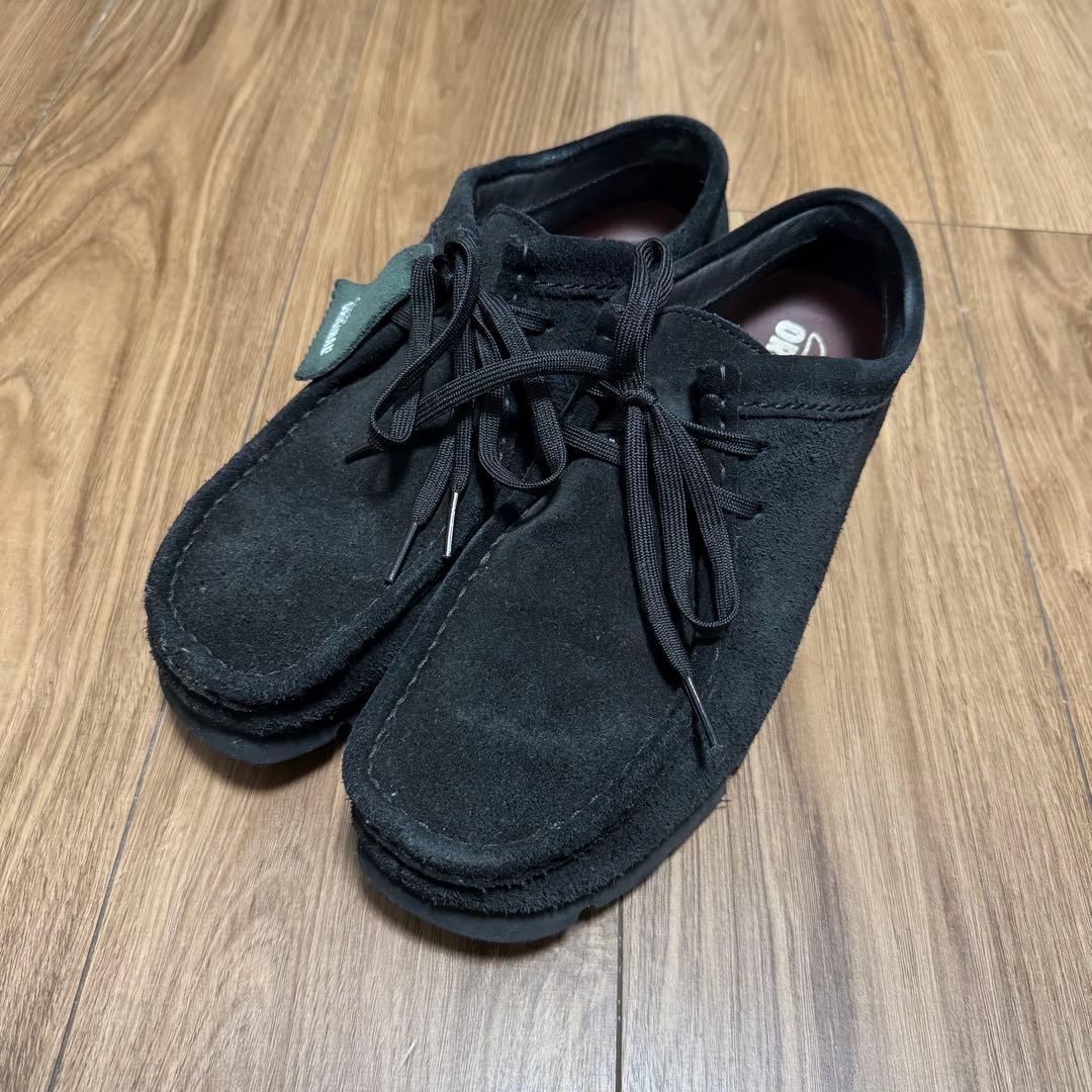Clarks ワラビーゴアテックス ブラックスエード UK6.5