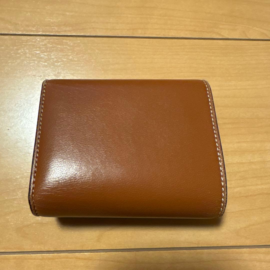 CELINE 三つ折り財布 ブラウン ゴールド装飾 - メルカリ