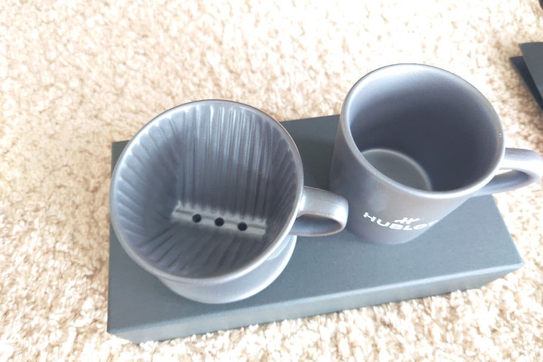 Hublot カップドリッパーセット グレー 陶器