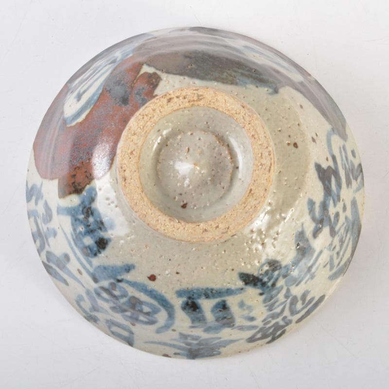 茶道具 染付 微風吹幽松 近聴声愈好 茶碗 清水公照