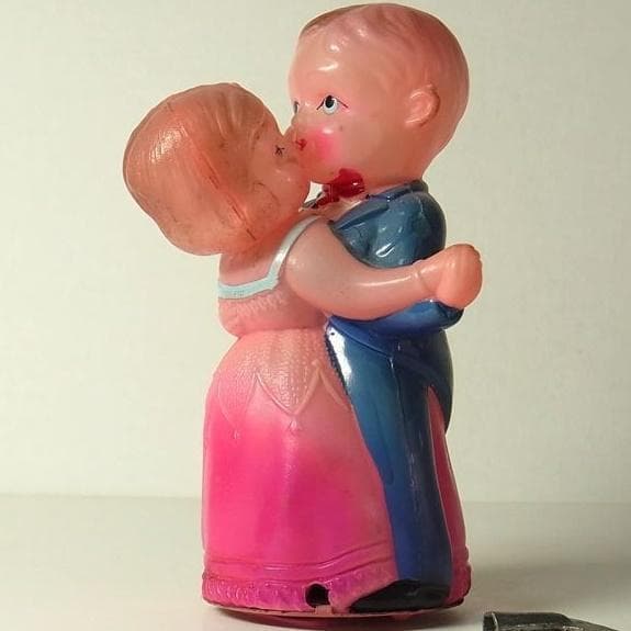 ダンシング カップル セルロイド おもちゃ 占領下日本製 ゼンマイ 戦後