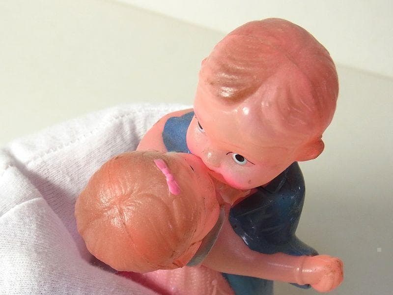 ダンシング カップル セルロイド おもちゃ 占領下日本製 ゼンマイ 戦後