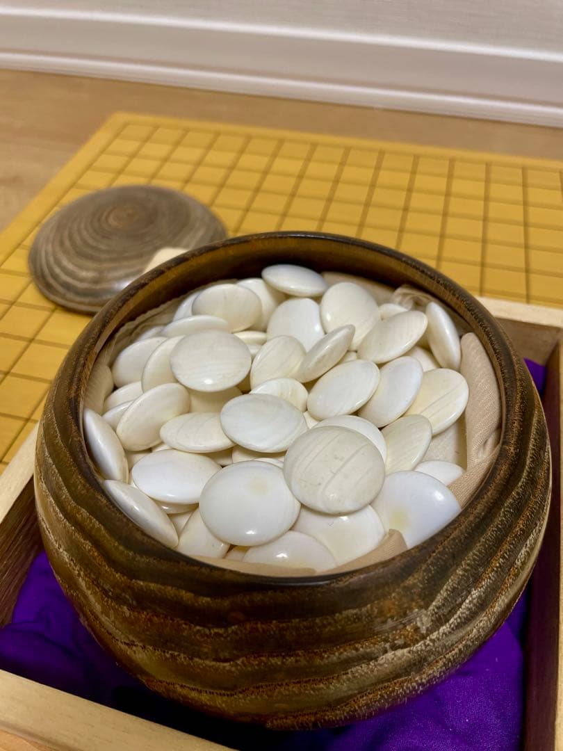 碁盤 はまぐり　蛤碁石 32号　碁笥セット　榧