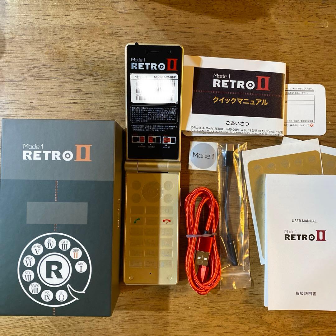Mode1 RETRO II MD-06P SIMフリー ウルフブラック