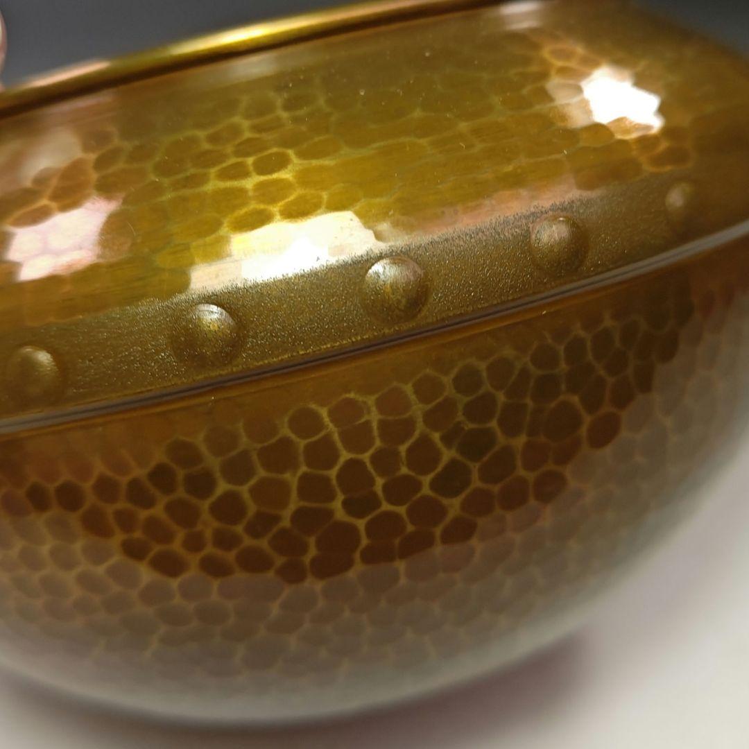 イ550 建水『唐銅風炉師 黒瀬宗康』『鵬雲斎好 モール 累坐建水 共箱