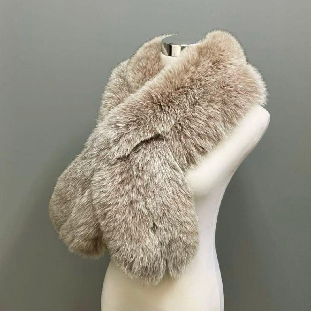 《美品》サガフォックスSAGA FURS フォックスマフラー　ふわふわ　219