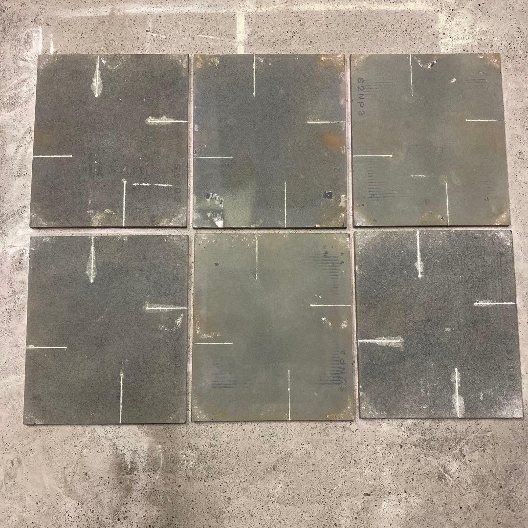 中古品】陶芸 棚板35×30 6枚組(スリットあり)①