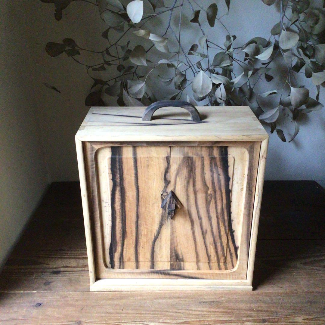 No3724 黒柿無垢 茶箱 高さ38.5cm 茶道具 器局 茶箪笥 送料無料 - メルカリ