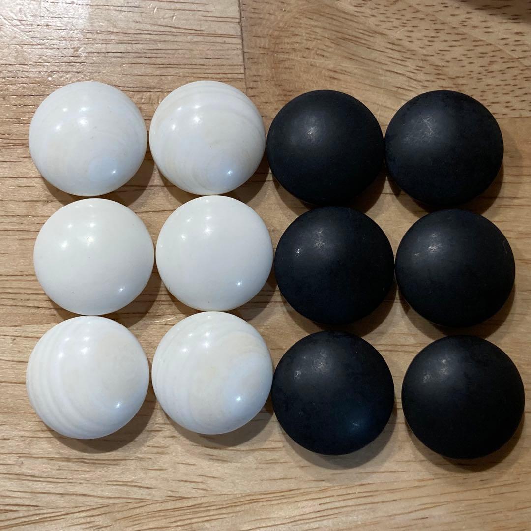 囲碁　碁石　蛤　蛤碁石　 本蛤 那智黒　白×181 黒×181 34号