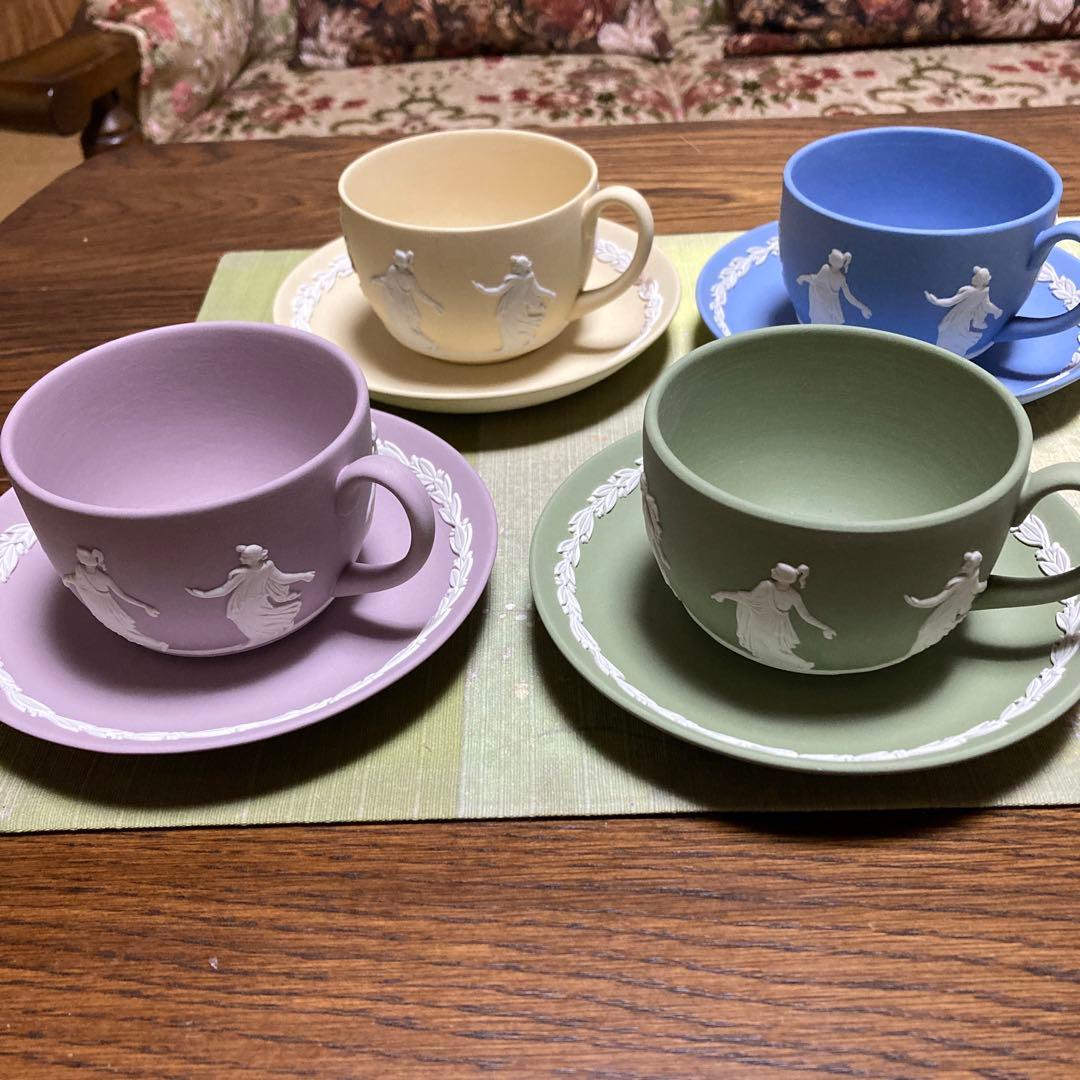 ウェッジウッド ジャスパー ダンシングアワー カップ＆ソーサー 4色