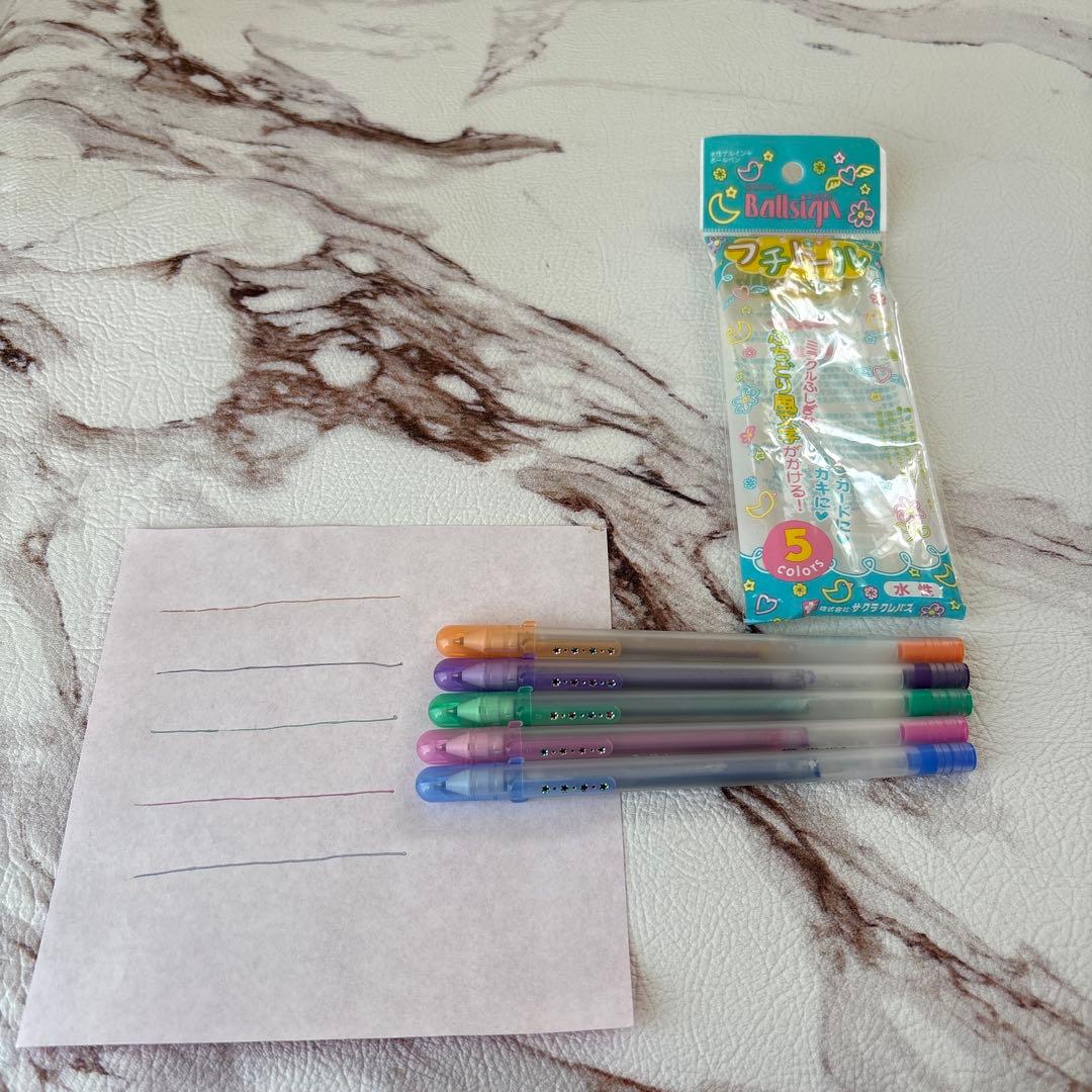 激レア 【平成レトロ 当時物】フチドール ビンテージ 平成女児 平成 ペン