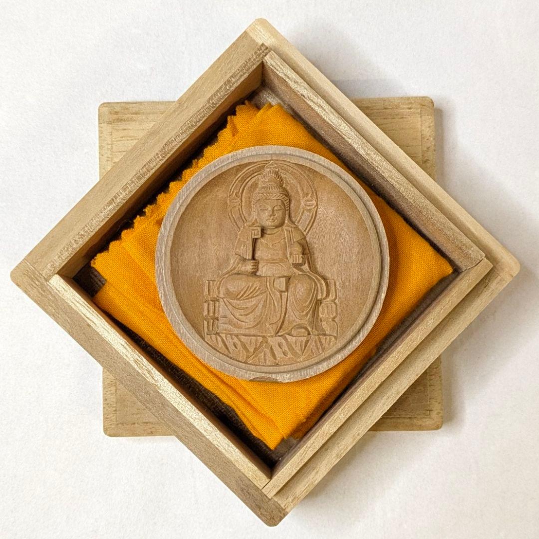 フォロー割・新品】 香合仏 七面天女 白檀 仏龕 懐中仏 吉祥天女