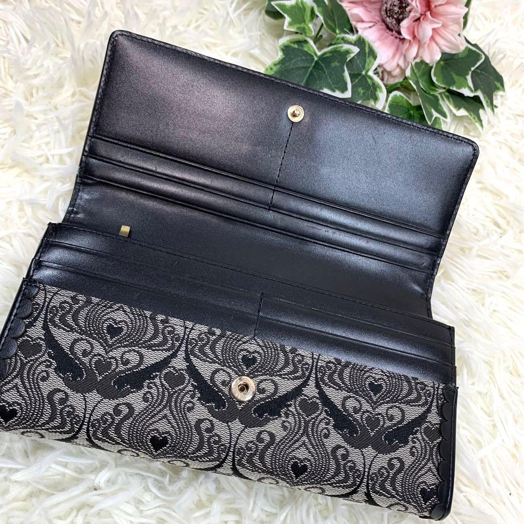 専用♡584アナスイ 長財布 ウォールハート がま口 バタフライ