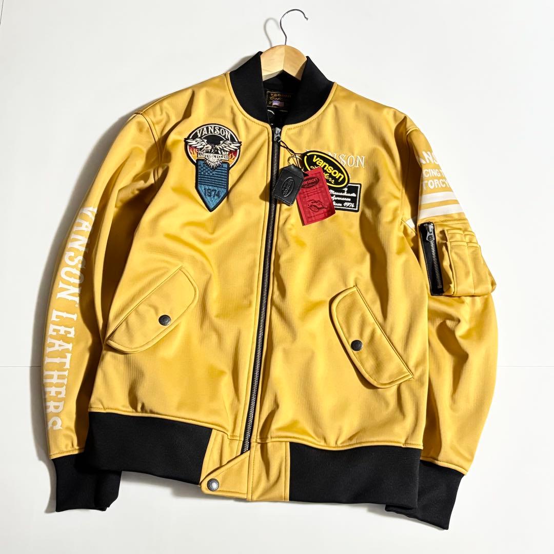 送料 無料ファッション - 新 VANSON バンソン マスタード ライダース
