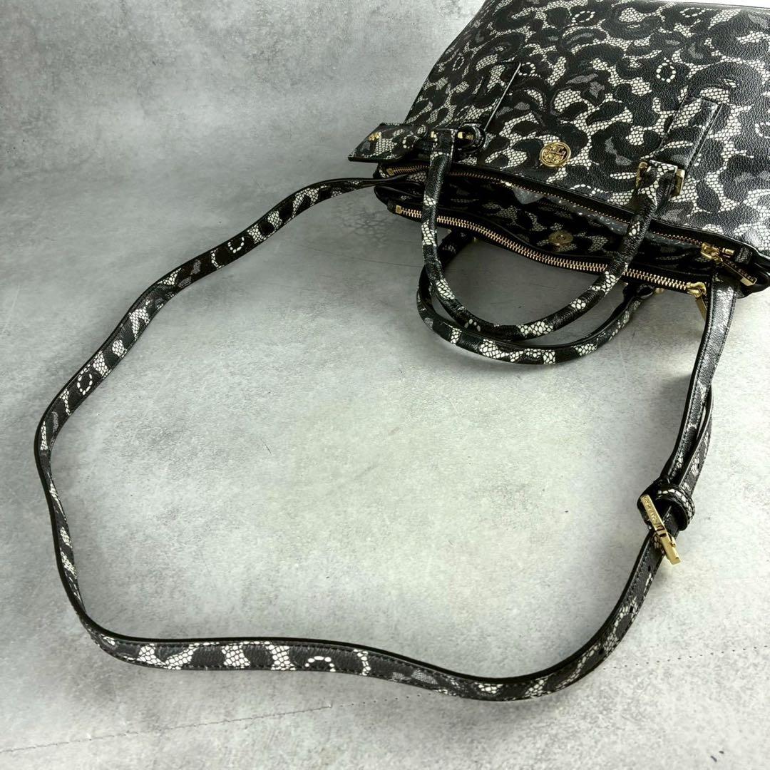 ✨稀少✨極美品✨トリーバーチ　ハンドバッグ　2way レースプリント　ロビンソン