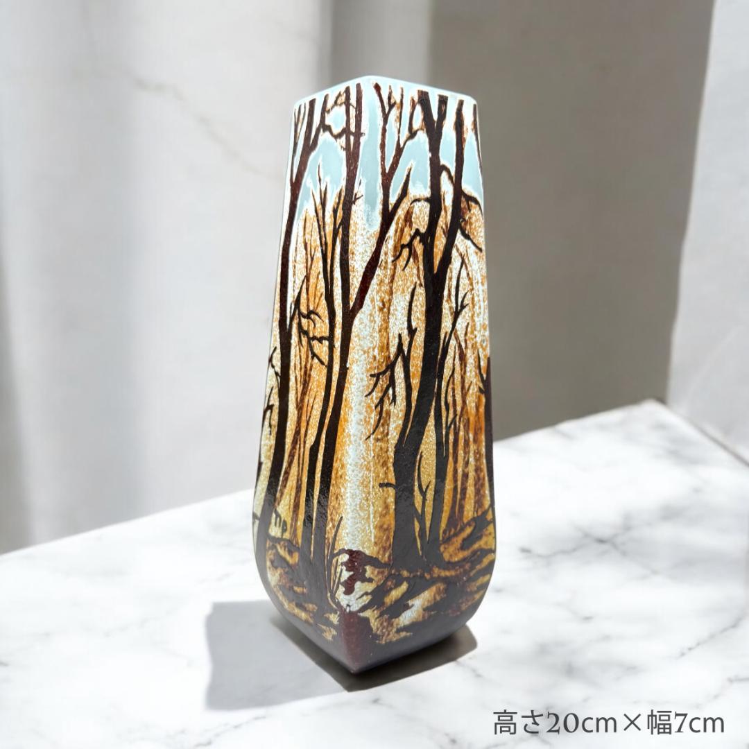 うらさん専用2本セット【証明書付】 ドームナンシー 花瓶 エナメル彩