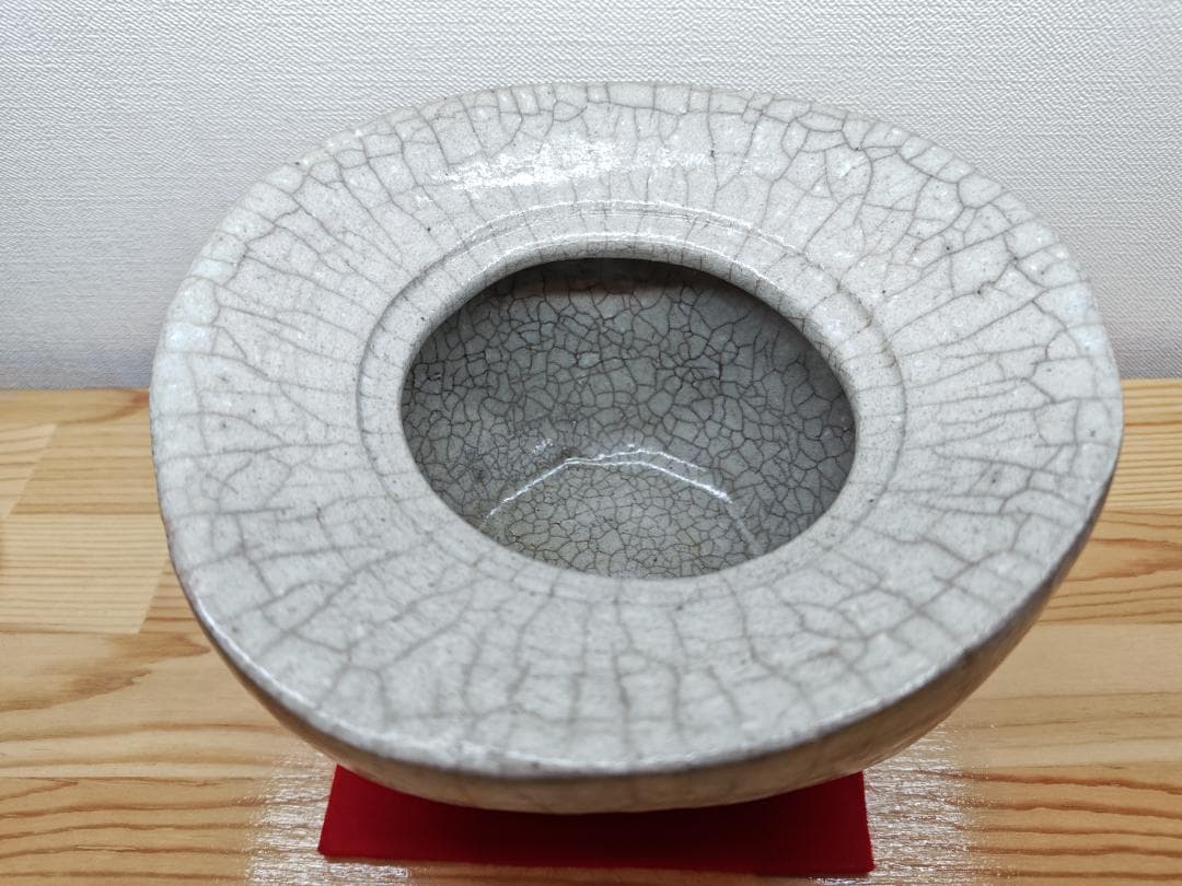 送料込【逢絢亭】茶道具 水指 大樋焼 白釉 裏千家書付 大樋年雄 共