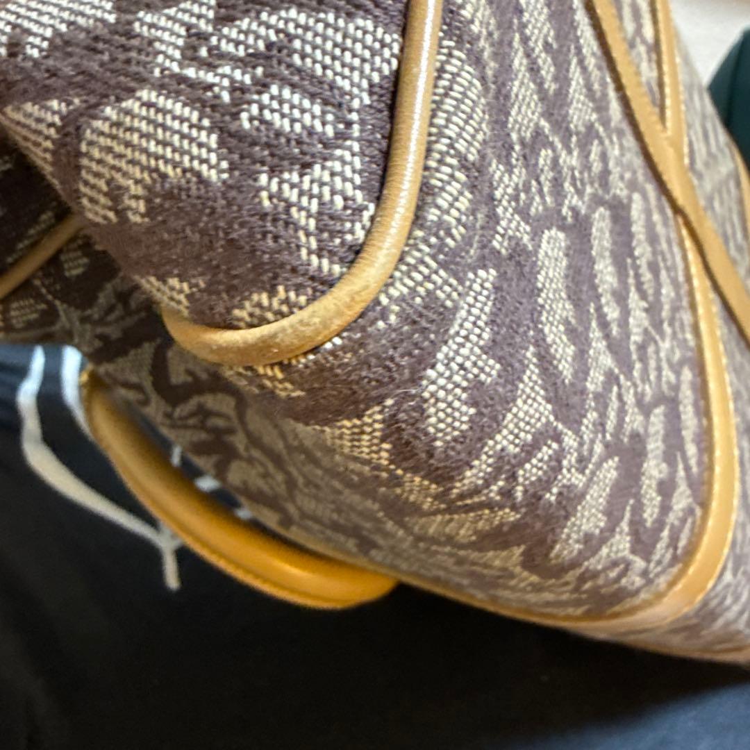 Dior ブラウンキャンバスハンドバッグ 中型