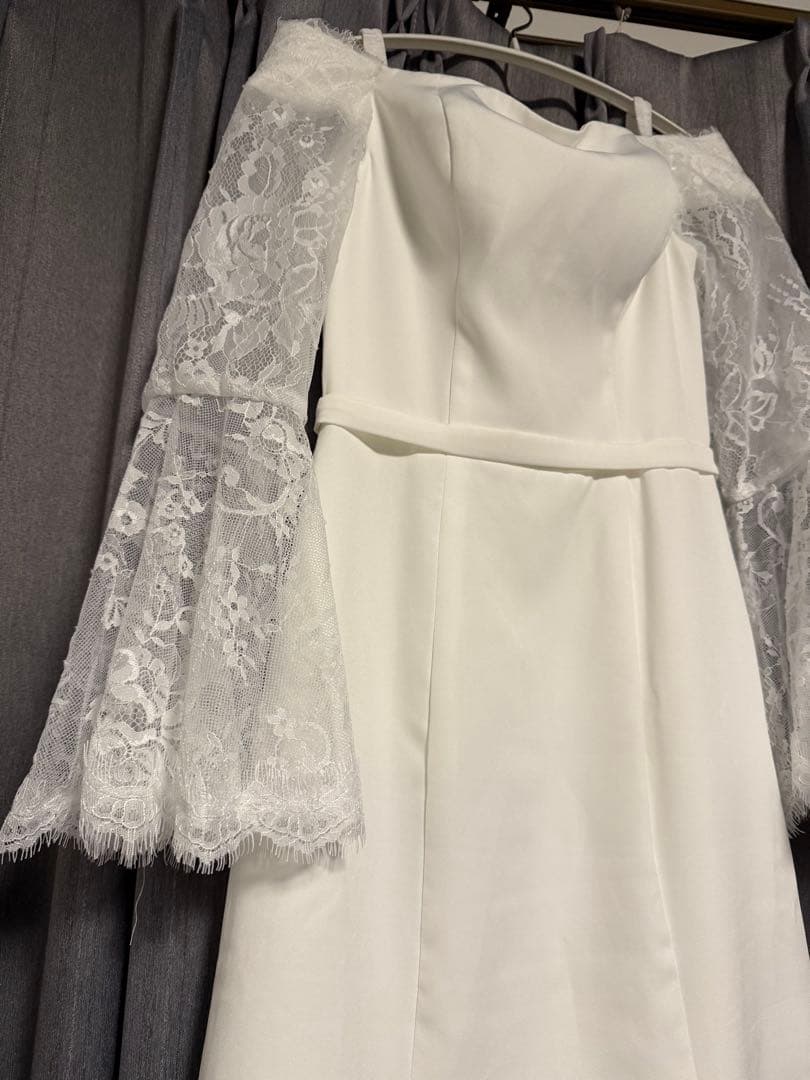 ビタースウィート　オフショルダー ウェディングドレス　前撮り　二次会　結婚式