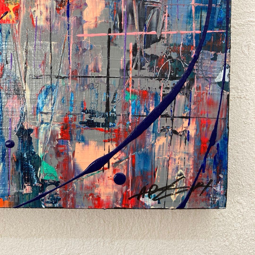 モダン インテリア アートパネル 絵画 抽象画 クール 現代アート 原画