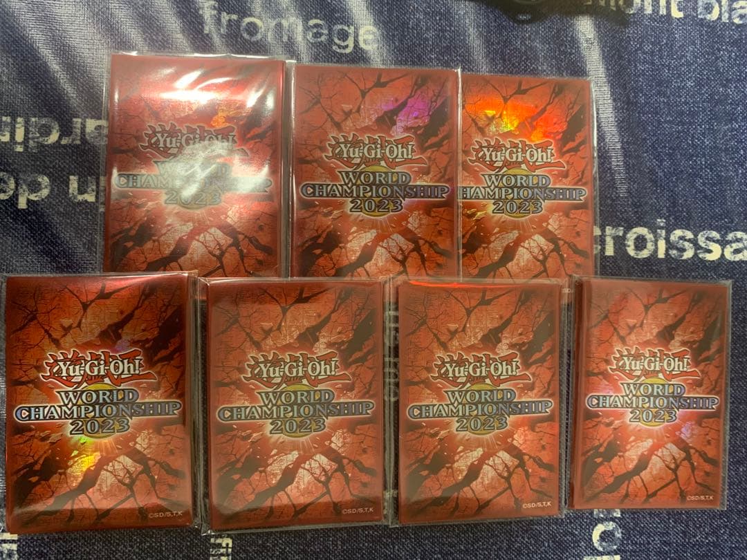 遊戯王 WCS 世界大会限定 2023 スリーブ 赤 80枚 未開封 遊戯王 wcs