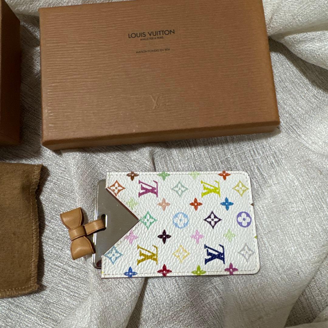 専用ページ　LOUIS VUITTON ミラーケース ホワイト・マルチカラー