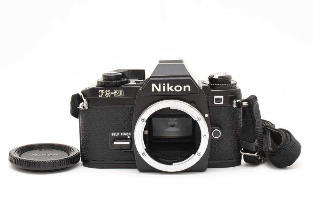 美品　ニコン FG-20 ブラック フィルムカメラ　モルト新品交換済 M554 美品 ニコン FG-20 ブラック フィルムカメラ モルト新品交換済 M554