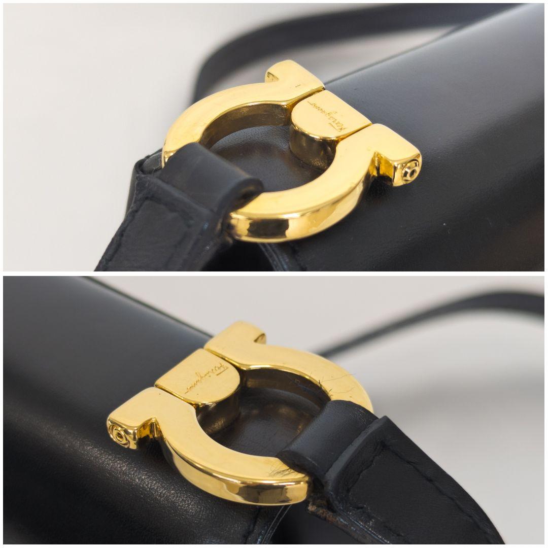 【極美品】 Ferragamo ガンチーニ ミニ ショルダーバッグ 保存袋付き