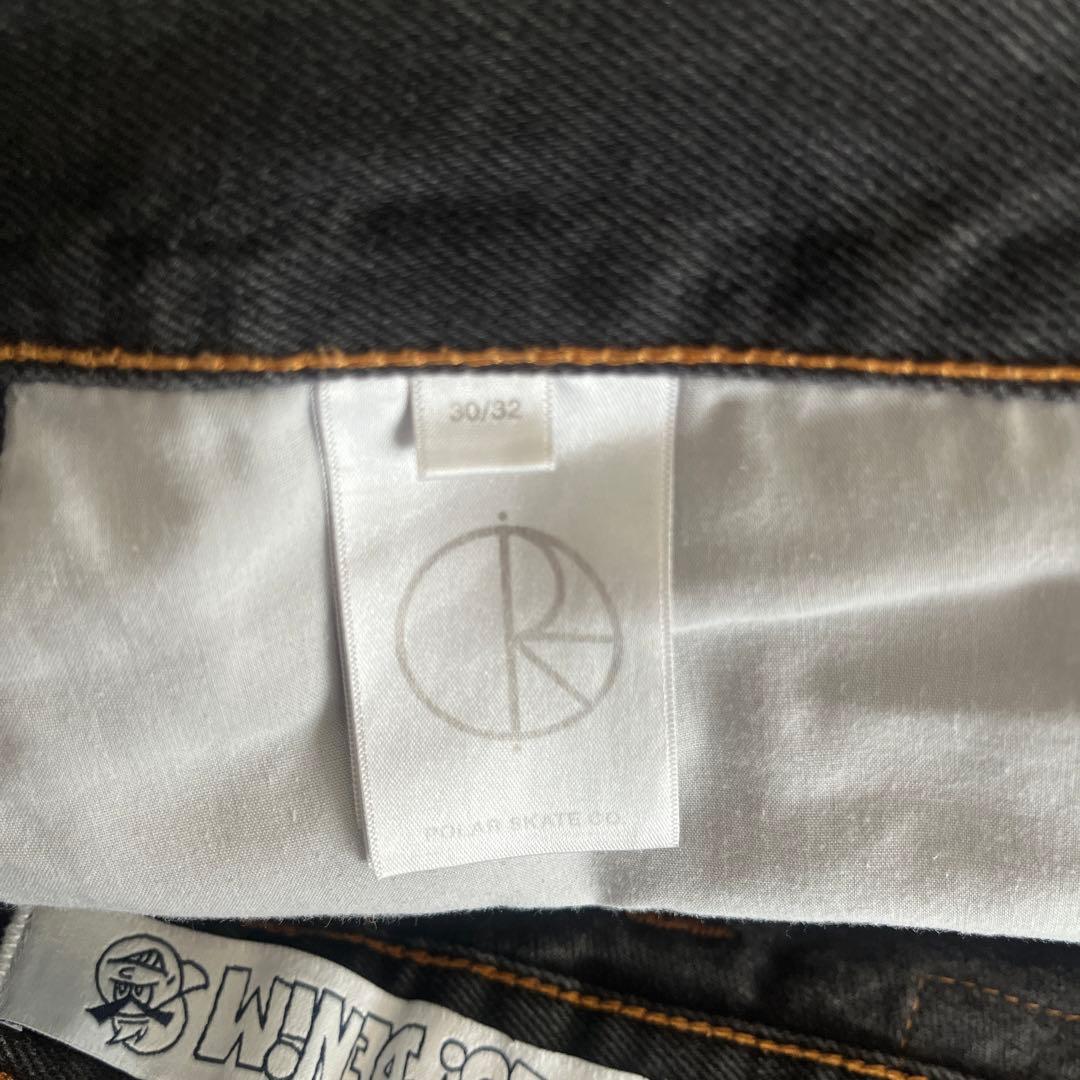 スケートボード polar skate 93 washed black 30/32