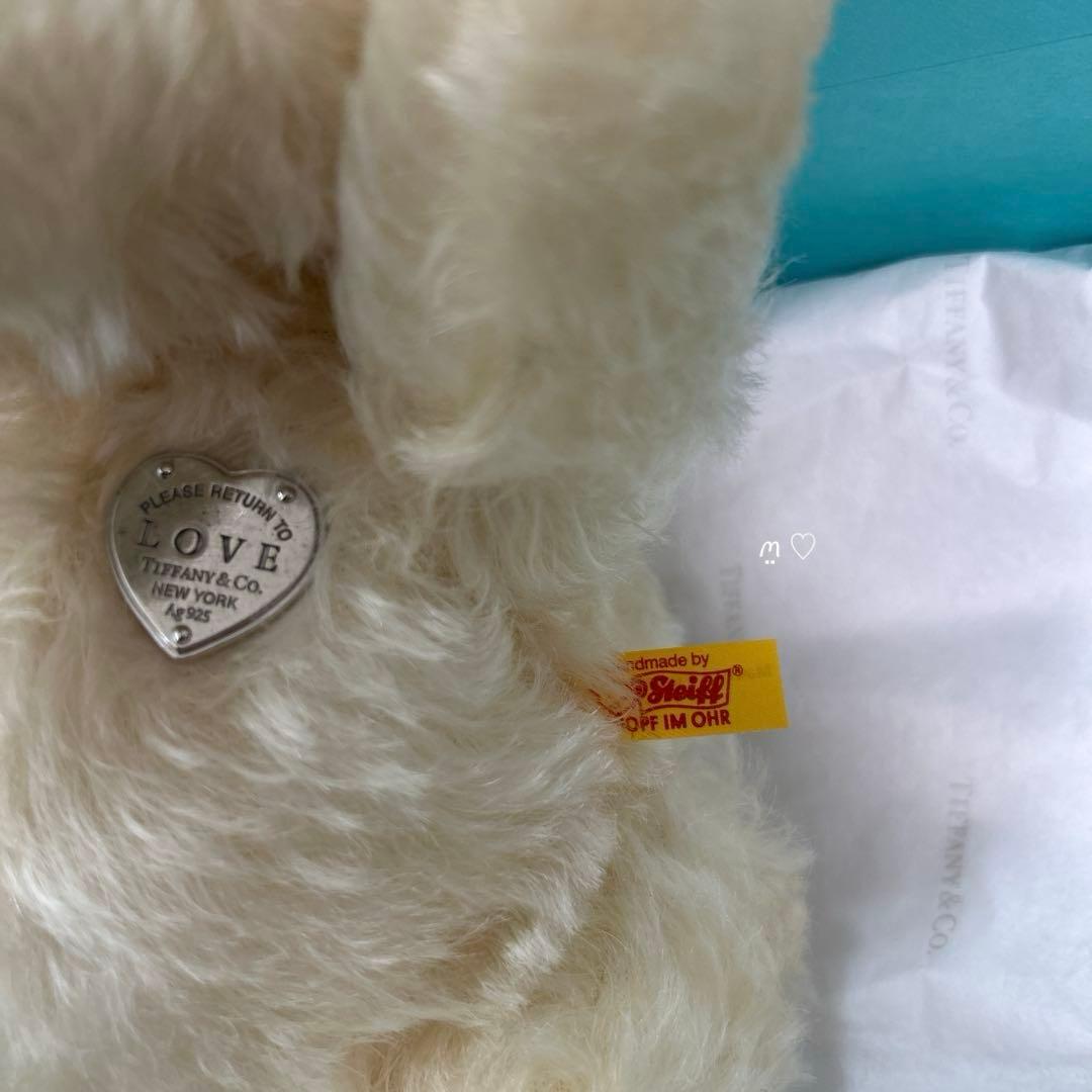 リターントゥティファニーラブテディベア シュタイフコラボ ホワイト