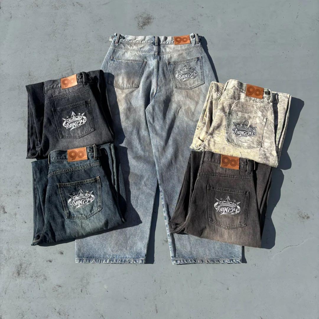 リアルツリー 9090 King Logo Slub Denim Pants