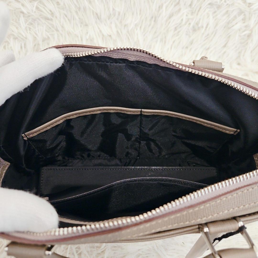 新品 タケオキクチ ビジネスバッグ ブリーフケース レザー A4 ベージュ