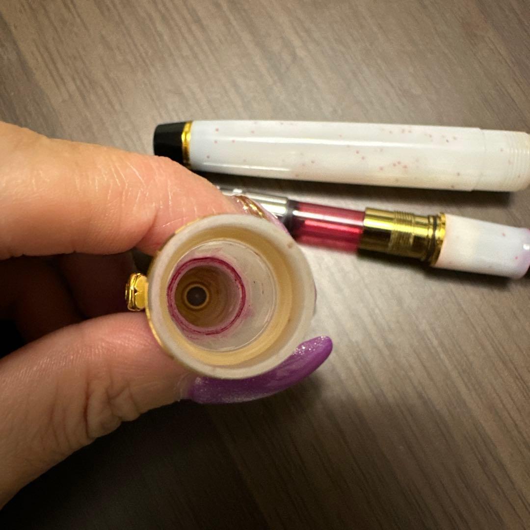 廃盤】セーラー万年筆 SHIKIORI 雪夕空葉【雪椿】中細