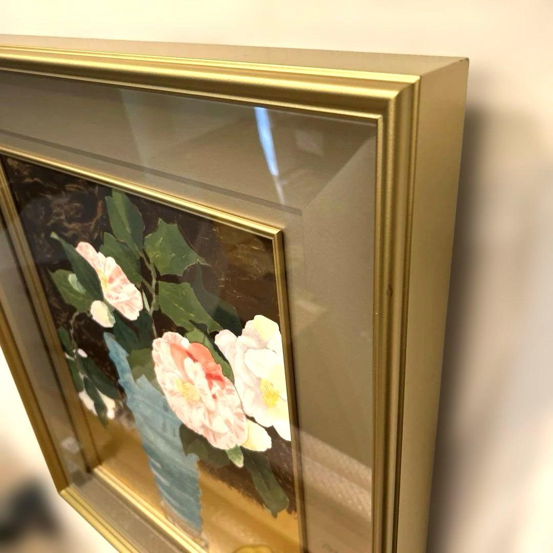 正規品）小倉遊亀『椿』リトグラフ絵画版画（検索）平山郁夫千住博東山