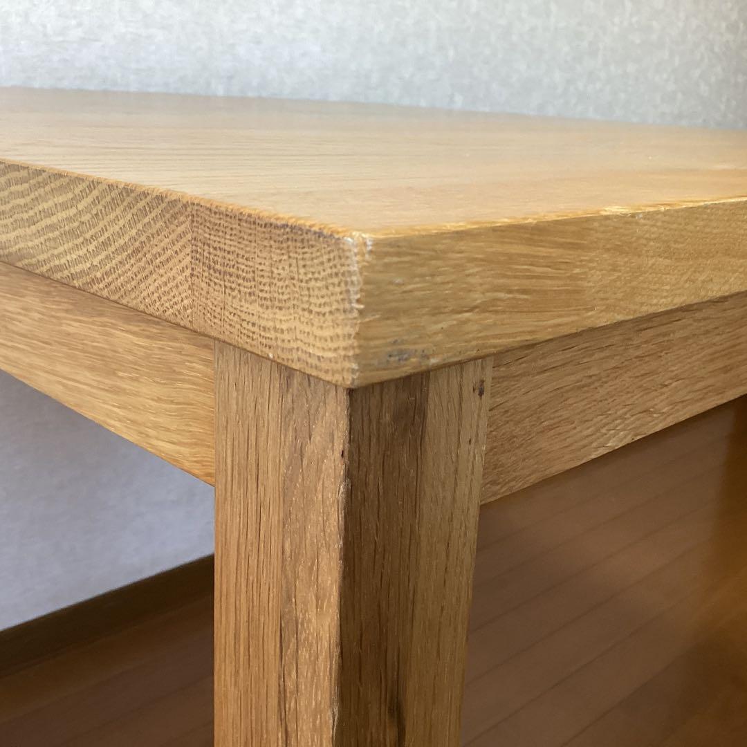 無印良品　ダイニングテーブル　オーク無垢材 80cm