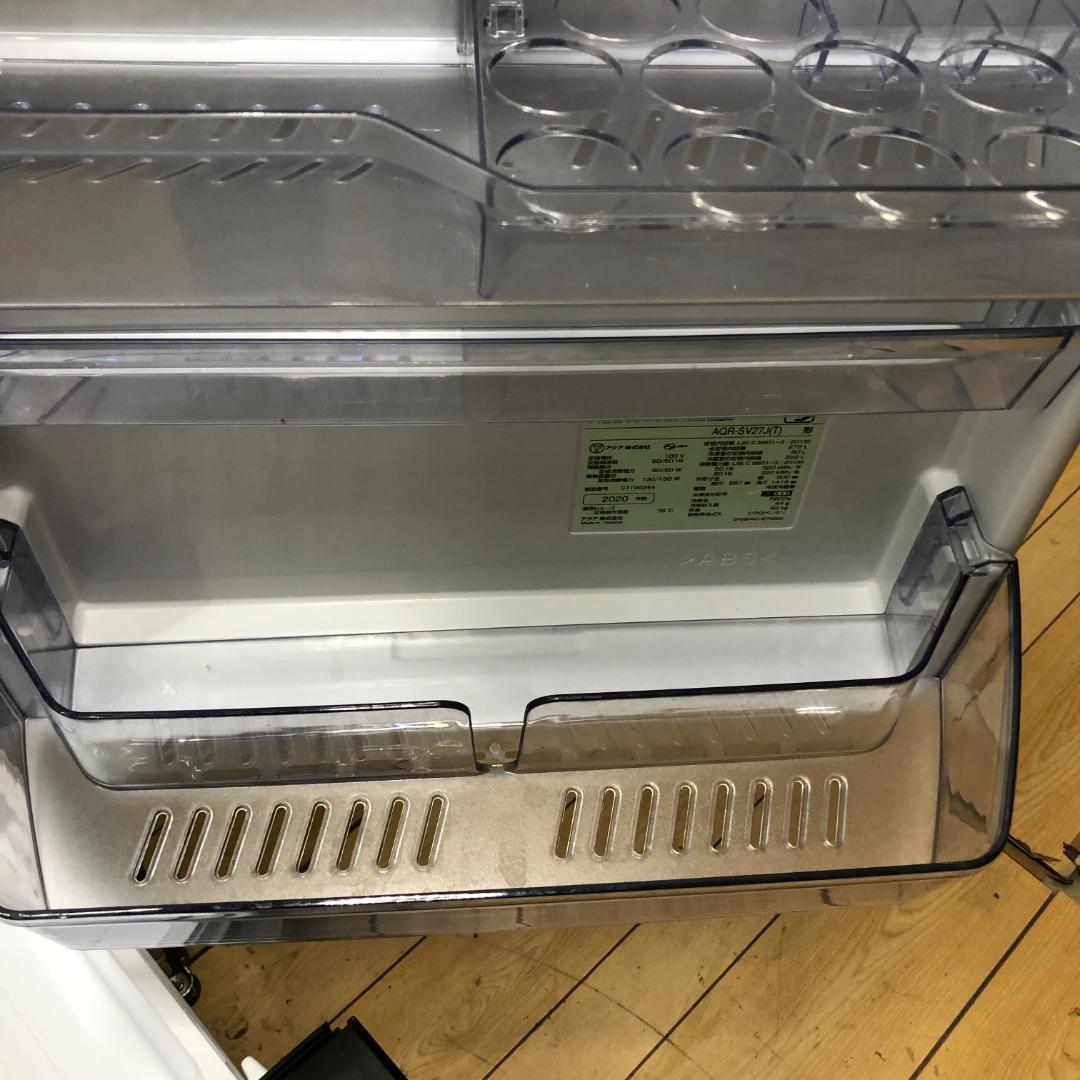 送料無料 アクア 冷蔵庫 AQR-SV27J 2020年製 250730