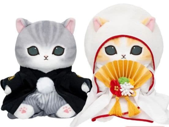 （おまけ大量！）２箱未開封！mofusand 受注和装ウェディングペアぬいぐるみ