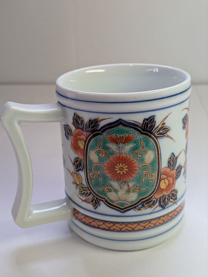 有田焼、其泉、マグカップ、ビヤマグ、ぐい呑2対4客、銘「其泉」有、箱無