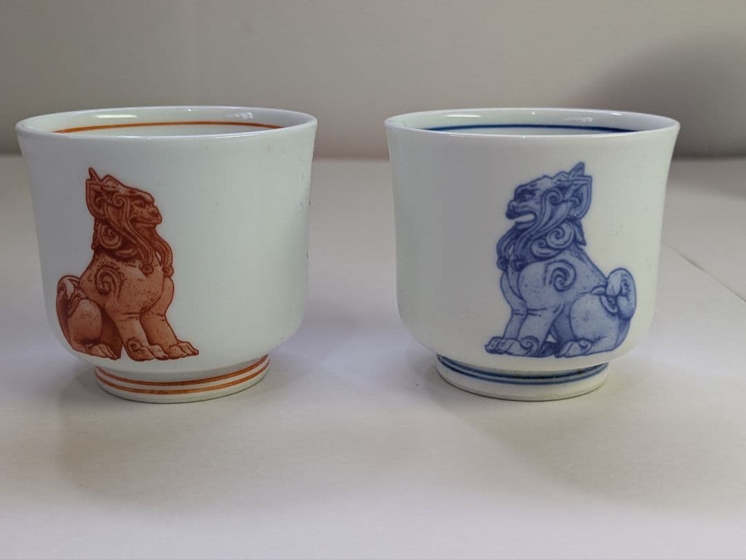 有田焼、其泉、マグカップ、ビヤマグ、ぐい呑2対4客、銘「其泉」有、箱無