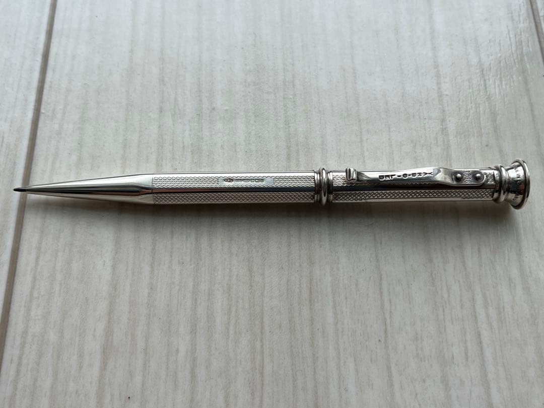 ヤードオレッドリージェントヘキサゴナルペンシル完品スターリングシルバー