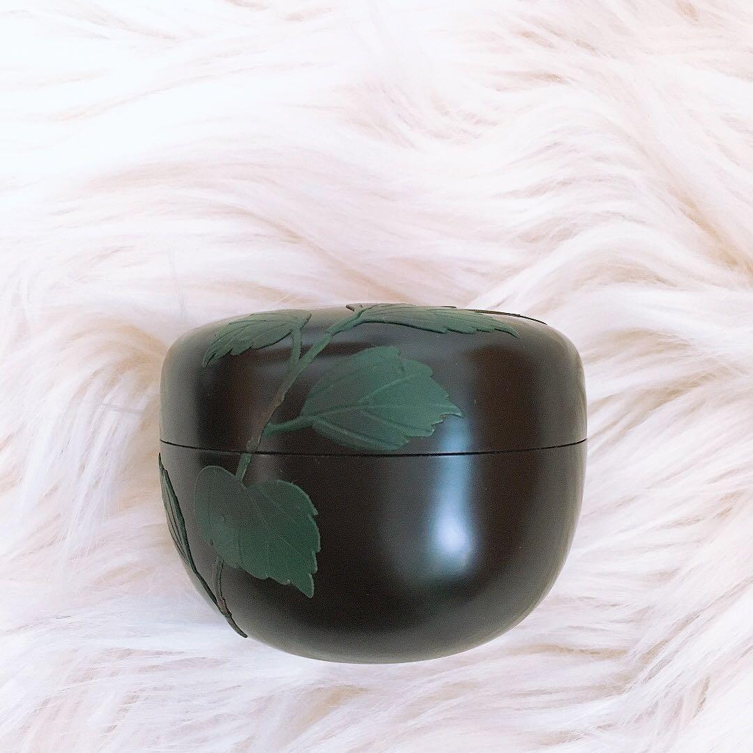 茶道具 棗 黒漆塗 椿蒔絵茶道具 漆器 うるし塗 沖縄工芸品 琉球漆器