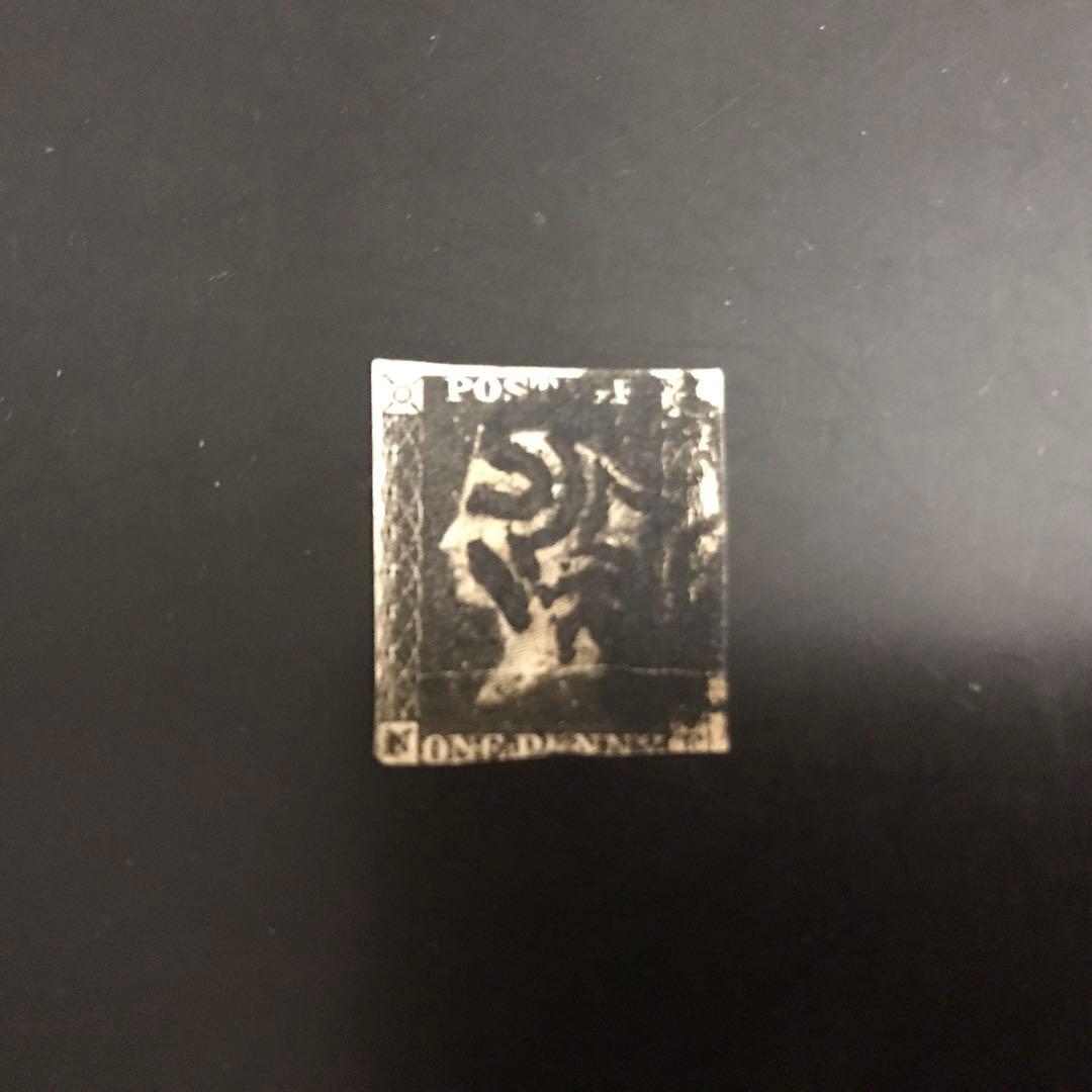 使用済切手 1枚セット ペニーBLACK,1ペニーブル、10 ペニーレッド