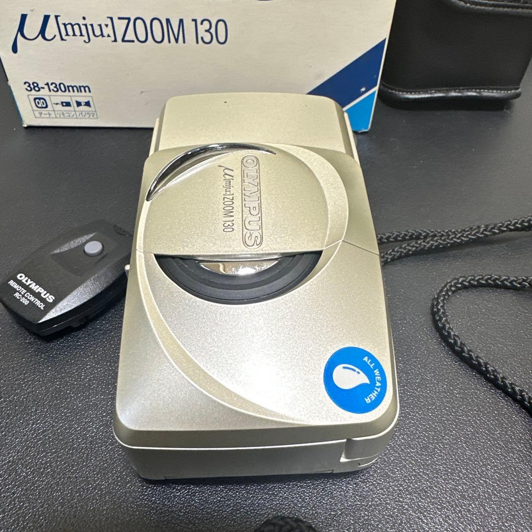 美品 OLYMPUS μ[mju:] ZOOM 130 動作確認済 元箱箱付き