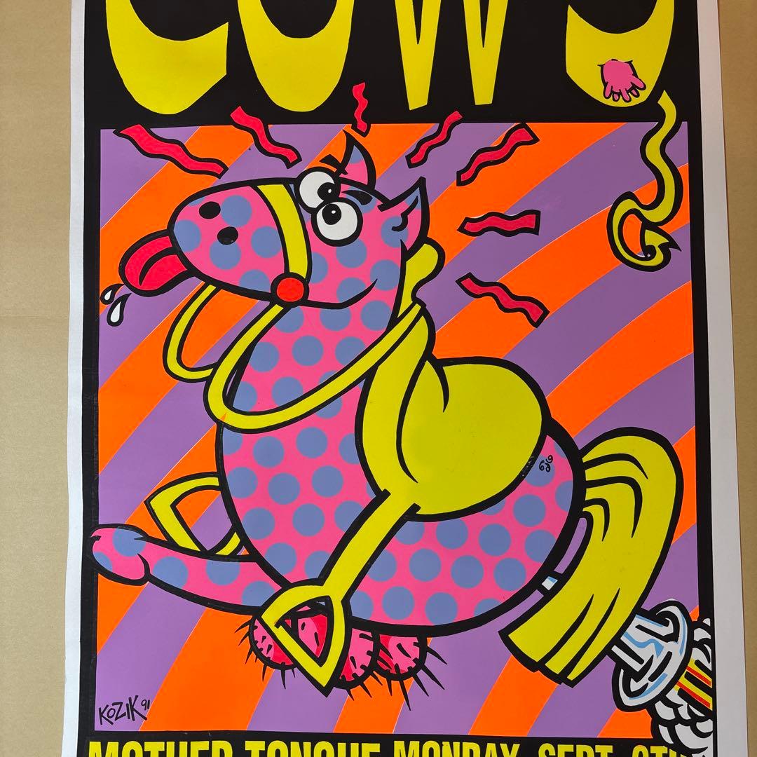 KOZIK COWS シルクスクリーンポスター