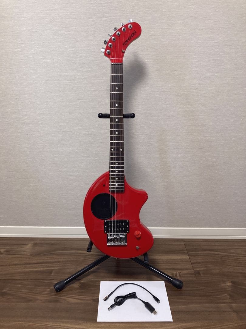 新品同様 FERNANDES ZO-3 フェルナンデス 赤 レッド